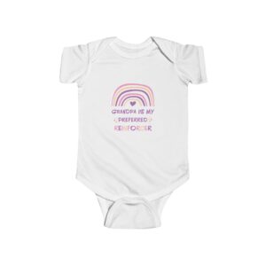 Infant Bodysuit - "Grandpa Is My Preferred Reinforcer" Rainbow Baby Onesie
